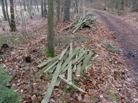 Odstranění zbytků starého plotu kolem rezervace